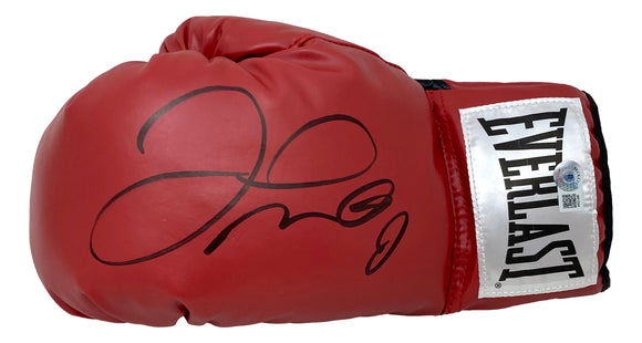 Floyd Mayweather Jr Signed Red Everlast Left Hand Boxing Glove BAS ITP