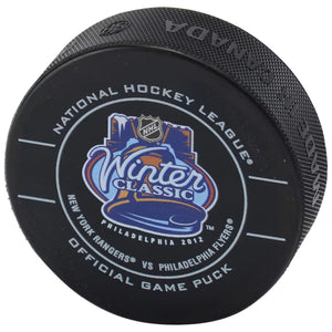 Philadelphia Flyers 2012 Winter Classic Official Game Puck Sports Integrity
