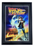 Michael J Fox Christopher Lloyd Signed Framed BTTF Poster PSA+JSA Hologram