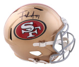 Frank Gore Signed San Francisco 49ers Full Size Replica Speed Helmet JSA QR