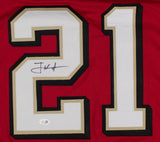 Frank Gore San Francisco Signed T/B Red Football Jersey JSA QR Hologram
