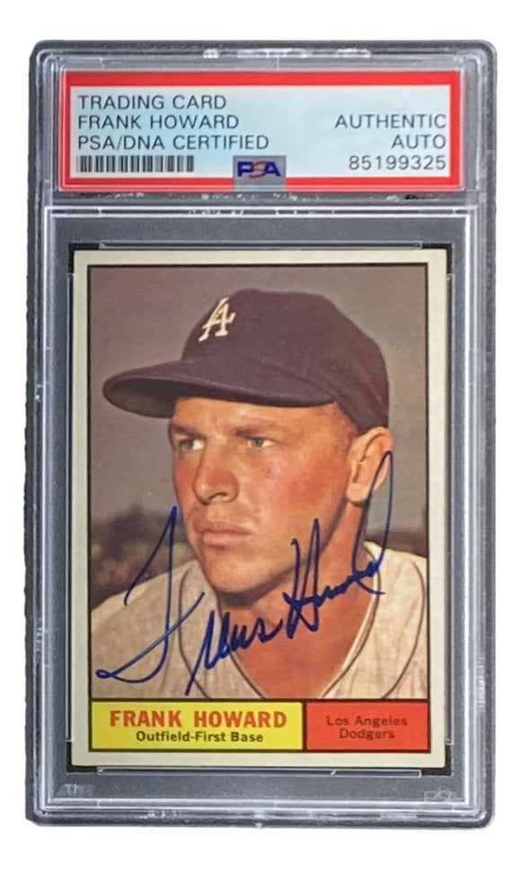 Frank Howard Signed 1961 Topps #280 Los Angeles Dodgers Trading Card PSA/DNA