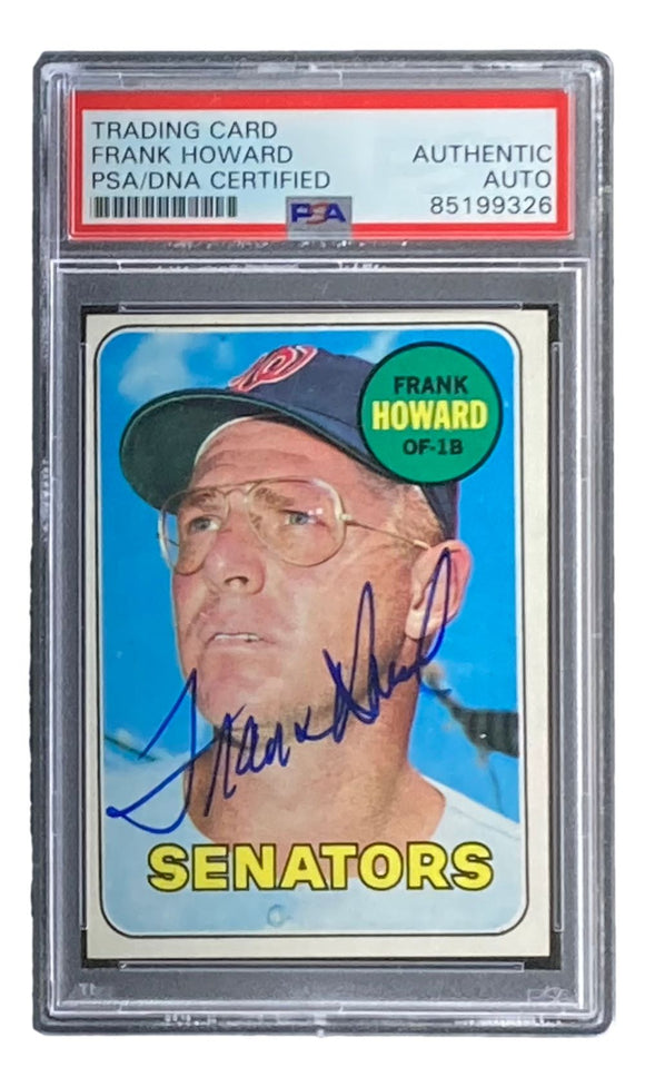 Frank Howard Signed 1969 Topps #170 Washington Senators Trading Card PSA/DNA