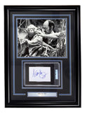 Frank Oz Star Wars Yoda Signed Framed Slabbed Index Card PSA