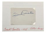Frank Sinatra Signed 3x5 Index Card JSA BB84713