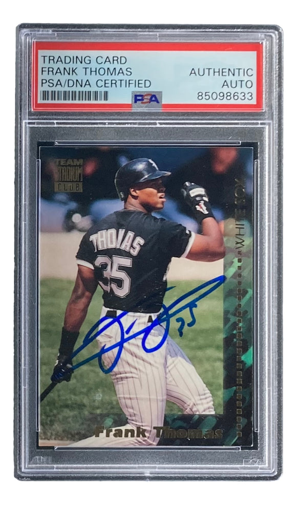Frank Thomas Signed 1994 Topps #121 Chicago White Sox Trading Card PSA/DNA Sports Integrity