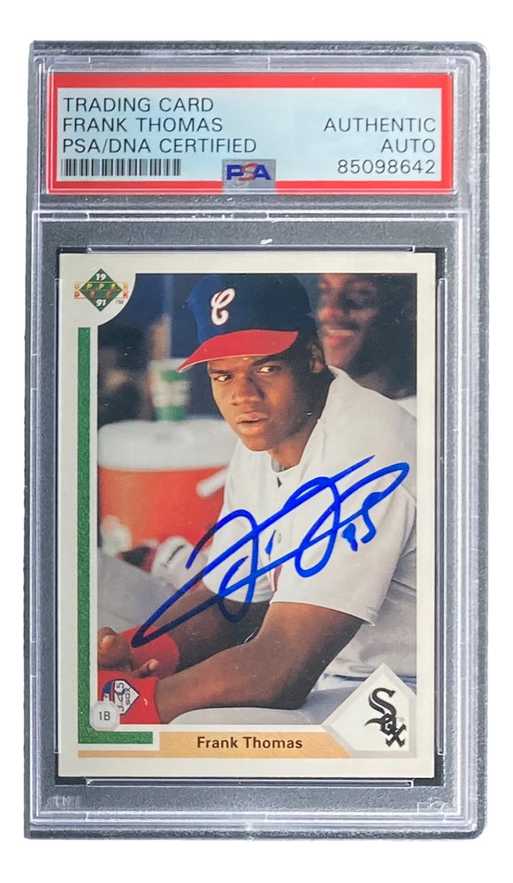 Frank Thomas Signed 1991 Upper Deck #246 Chicago White Sox Rookie Card PSA/DNA Sports Integrity
