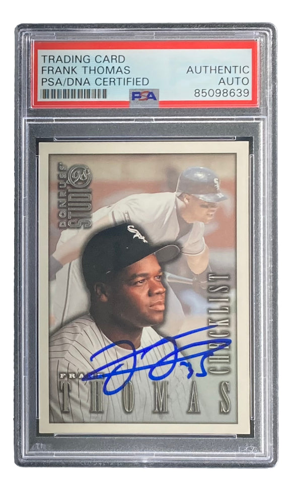 Frank Thomas Signed 1998 Donruss Chicago White Sox Trading Card PSA/DNA Sports Integrity