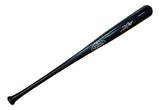 The Sports Integrity Frank Thomas Chicago White Sox Signed Black Louisville Slugger Baseball Bat BAS features a silver logo and signature near the thick end, shown against a white background.