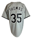Frank Thomas Chicago Signed Gray Baseball Jersey BAS
