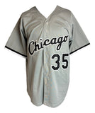 Frank Thomas Chicago Signed Gray Baseball Jersey BAS