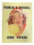 Franklin & Marshall vs Johns Hopkins October 3 1953 Official Game Program