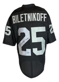 Fred Biletnikoff Oakland Signed Black Football Jersey HOF 88 PSA/DNA
