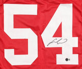 Fred Warner San Francisco Signed Red Football Jersey BAS
