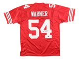 Fred Warner San Francisco Signed Red Football Jersey BAS