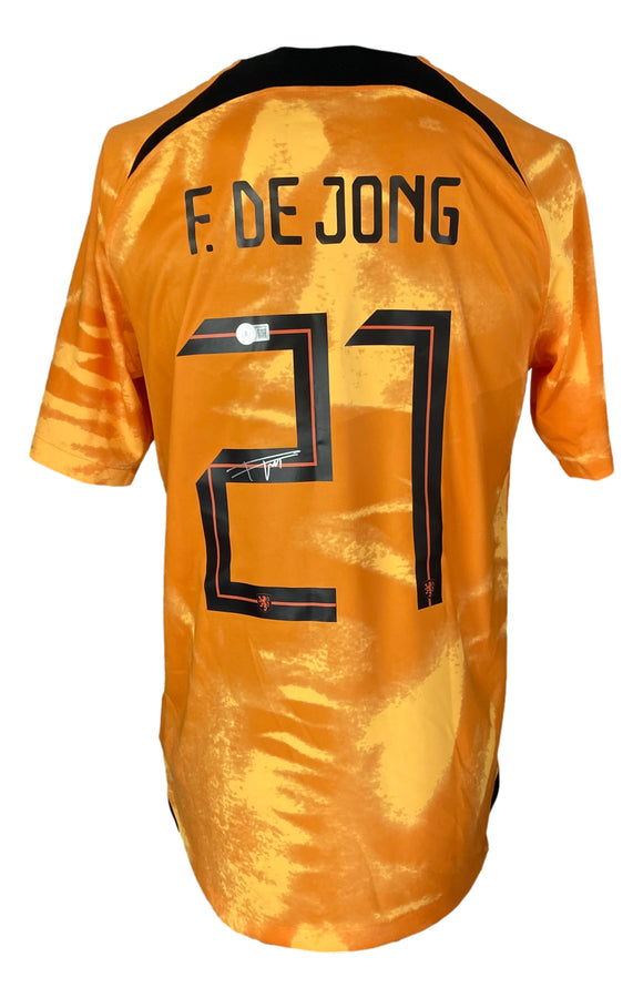 Frenkie de Jong Signed Netherlands Nike Soccer Jersey BAS Sports Integrity