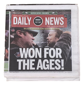 Philadelphia Eagles Super Bowl 52 Daily News Sports February 5, 2018 Newspaper