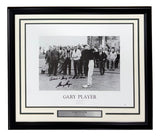 Gary Player Signed Framed 16x20 PGA Golf Photo Arnie & Gary Insc JSA Hologram