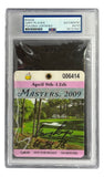 Gary Player Signed 2009 Masters Augusta National Ticket 61 74 78 PSA/DNA