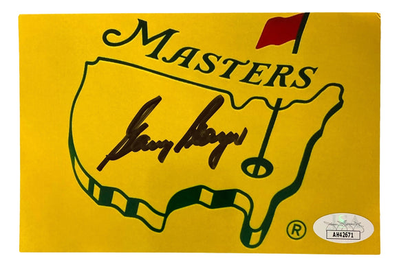 Gary Player Signed 4x6 The Masters Photo JSA Hologram Sports Integrity
