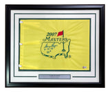 Gary Player Signed Framed 2007 Masters Golf Flag 61 74 78 50th BAS BF33982 Sports Integrity