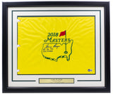 Gary Player Signed Framed 2018 Masters Golf Flag 61 74 78 52 Times Insc BAS LOA Sports Integrity