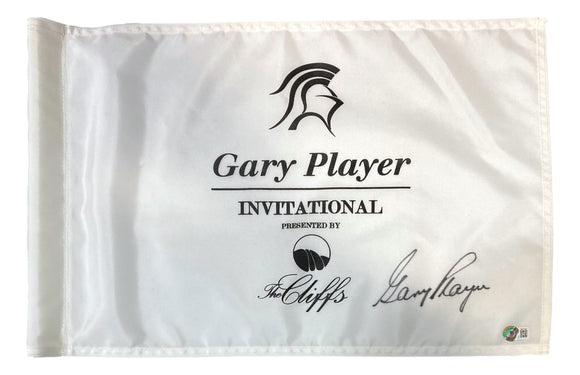 Gary Player Signed Gary Player Invitational Golf Flag BAS Sports Integrity