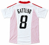 Gennaro Gattuso Signed AC Milan 2007 Champions League Adidas Soccer Jersey BAS