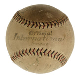 Lou Gehrig 1928 New York Yankees Team Signed Official NL Baseball JSA