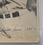 Lou Gehrig Eleanor Gehrig Signed 8x10 Yankees 1936 WS Type 1 Photo PSA/DNA