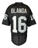 George Blanda Oakland Signed Black Football Jersey JSA+Lojo Hologram