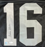 George Blanda Oakland Signed Black Football Jersey JSA+Lojo Hologram