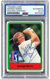 George Burns Signed 1982 Donruss PGA #37 Trading Card PSA/DNA