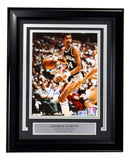 George Gervin Signed Framed 8x10 San Antonio Spurs Photo Ice Inscribed BAS