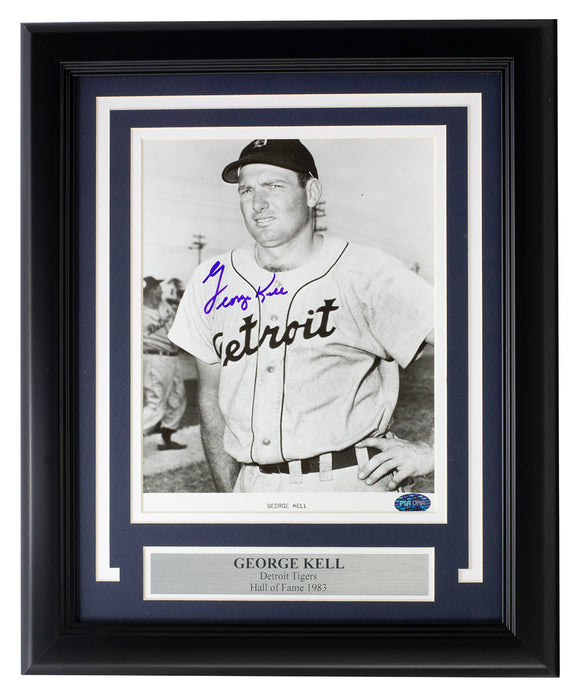 George Kell Signed Framed Detroit Tigers 8x10 Baseball Photo PSA/DNA Sports Integrity