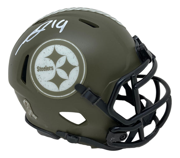 George Pickens Signed Steelers Salute To Service Mini Speed Helmet JSA Sports Integrity