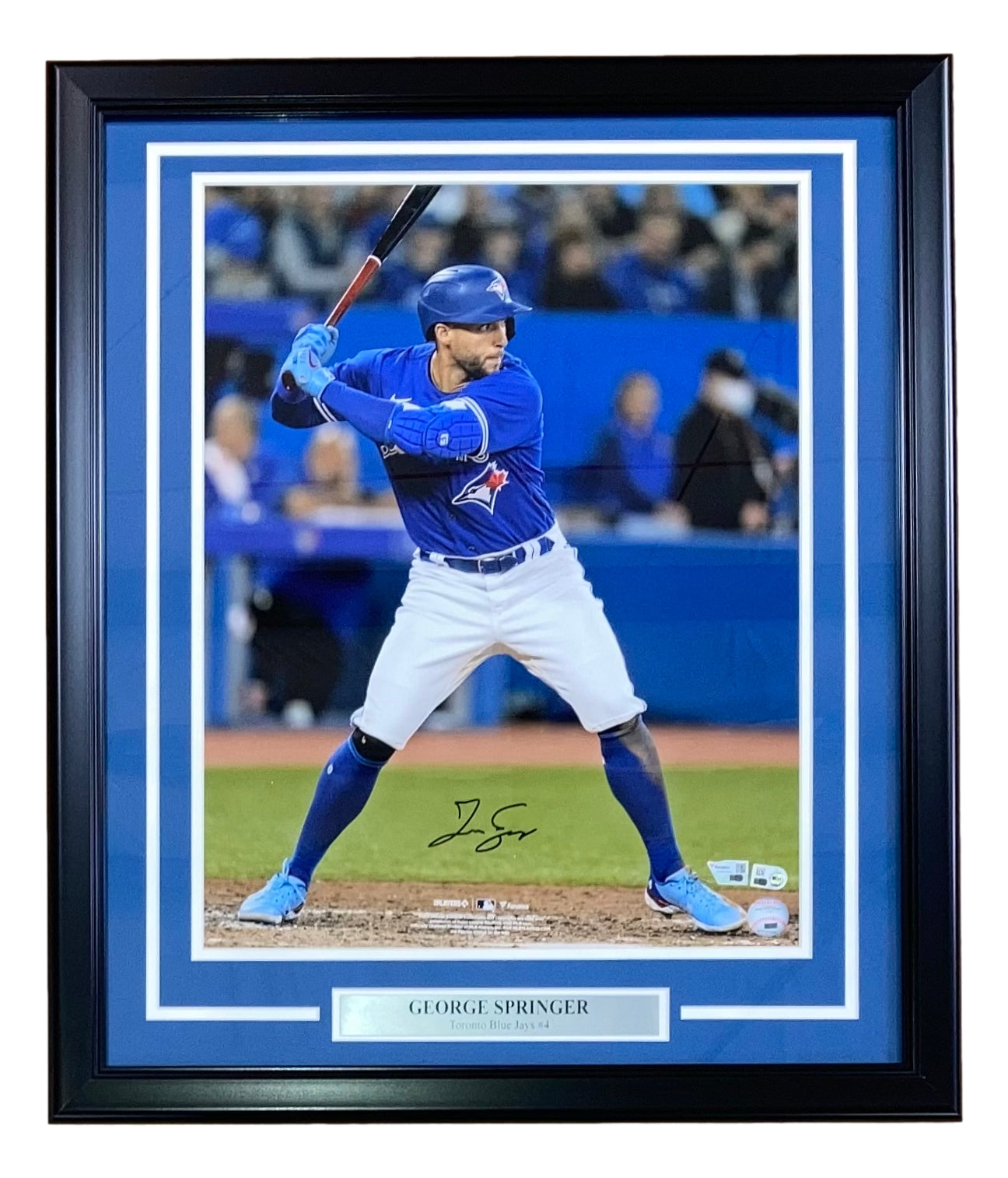 George Springer Signed Framed 16x20 Toronto Blue Jays Photo Fanatics