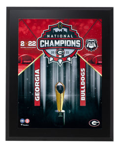 Georgia Bulldogs 10x13 2022 National Playoff Champions Plaque
