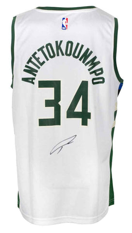 Giannis Antetokounmpo NBAサイン 感じとれる ユニフォーム 鑑定書付