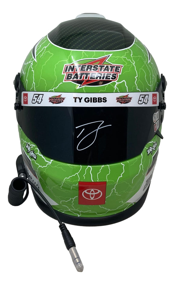 Ty Gibbs Signed NASCAR Interstate Batteries Full Size Replica Racing Helmet BAS Sports Integrity