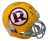 Joe Gibbs Sonny Jurgenson Signed Redskins FS Authentic Helmet HOF Insc JSA Holo