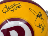 Joe Gibbs Sonny Jurgenson Signed Redskins FS Authentic Helmet HOF Insc JSA Holo