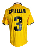 Giorgio Chiellini Signed Juventus Yellow Nike Soccer Jersey BAS
