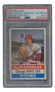 Rich Goose Gossage Signed White Sox 1976 Hostess #77 Trading Card PSA/DNA Sports Integrity
