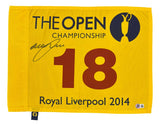 Graeme McDowell Signed 2014 The Open Championship Golf Flag BAS