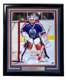 Grant Fuhr Signed Framed 16x20 Edmonton Oilers Photo JSA