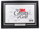 Multi Signed Framed 3M Greats of Golf Flag Jack Nicklaus Gary Player +10 BAS LOA Sports Integrity