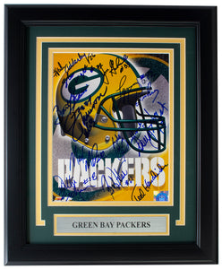 Green Bay Packers Greats Signed Framed 8x10 Photo Bart Starr +11 Others BAS LOA