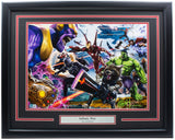 Greg Horn Signed Framed 13x19 Marvel Infinity War Limited Edition Lithograph BAS Sports Integrity