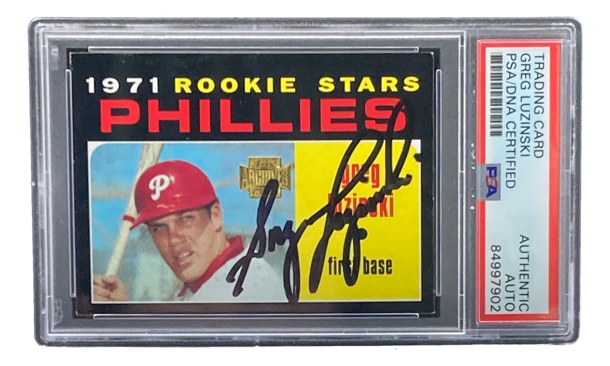 Greg Luzinski Signed Philadelphia Phillies 2001 Topps #439 Trading Card PSA/DNA